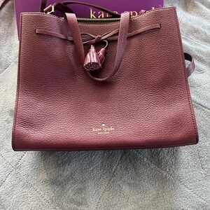 Kate Spade Purple/Dark Burgundy Purse